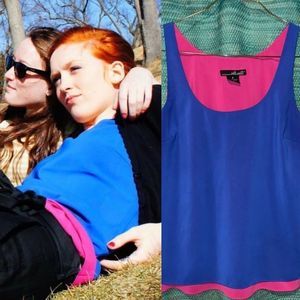 Willi Smith blue/ pink Top